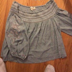 Off the shoulder shirt